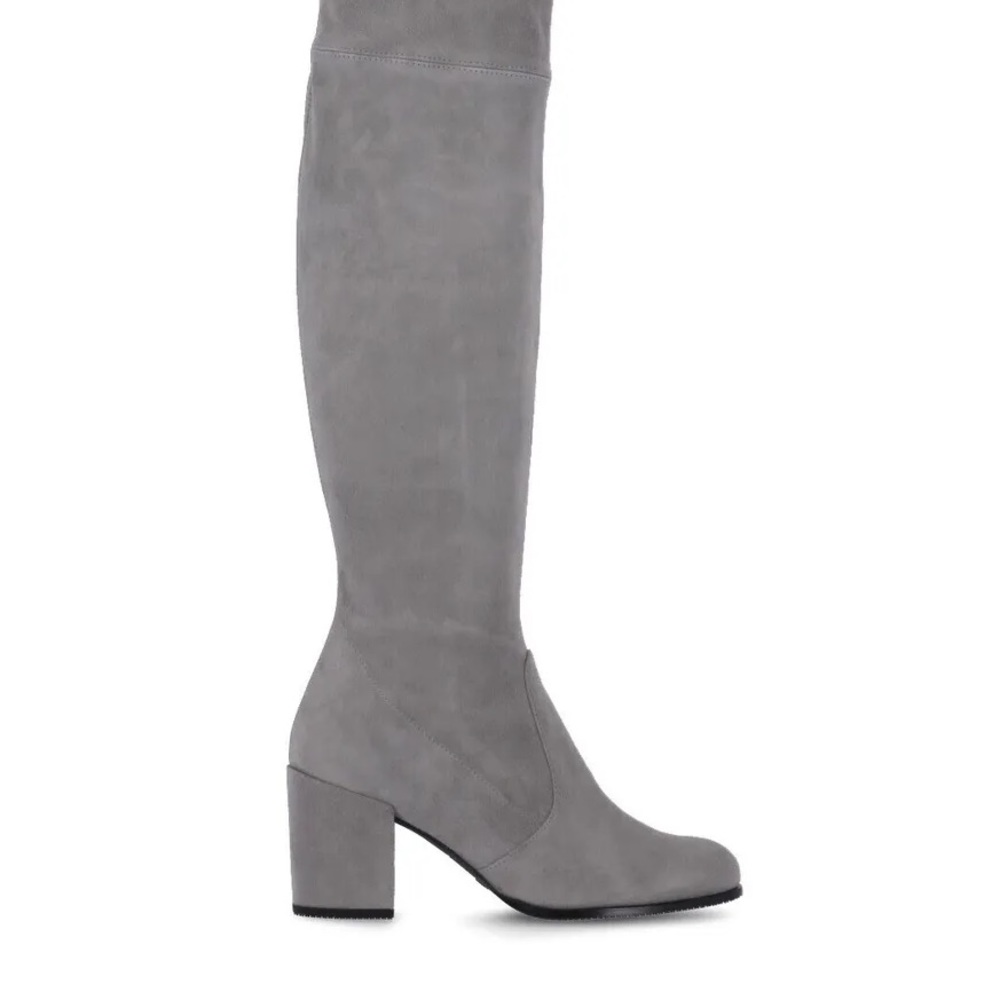 Stuart Weitzman Tieland Over The Knee Boots Flannel Gray  Size 9.5